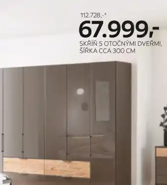 XXXLutz SKŘÍŇ S OTOČNÝMI DVEŘMI, ŠÍŘKA CCA 300 CM nabídka