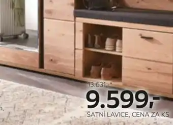 XXXLutz ŠATNÍ LAVICE, CENA ZA KS nabídka