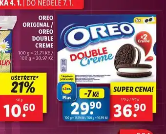 Lidl Oreo original / double creme nabídka