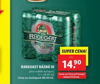 Lidl Pivo radegast rázná 10 nabídka