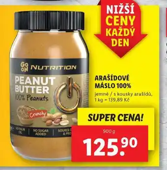 Lidl Arašídové máslo 100% nabídka