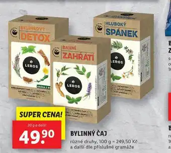 Lidl Bylinný čaj nabídka