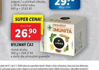 Lidl Bylinný čaj nabídka