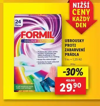 Lidl Formil ubrousky proti zabarvení prádla nabídka