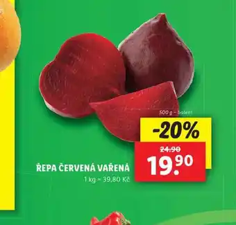 Řepa červená vařená