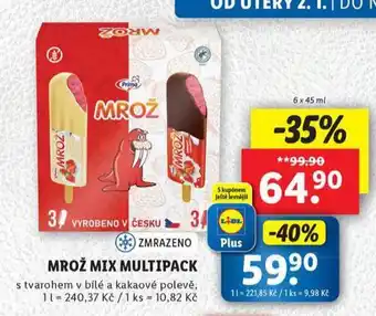 Lidl Mrož mix multipack nabídka