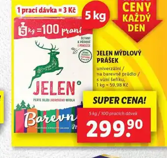 Lidl Jelen mýdlový prášek nabídka