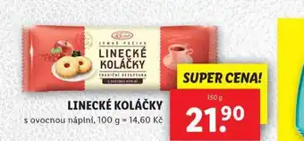 Lidl Linecké koláčky nabídka