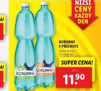 Lidl Korunní s příchutí nabídka