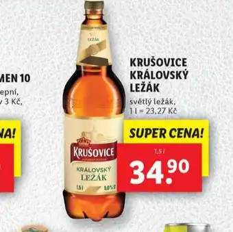 Lidl Krušovice královský ležák nabídka