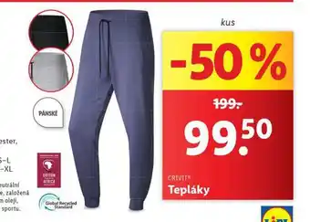 Lidl Pánské tepláky nabídka