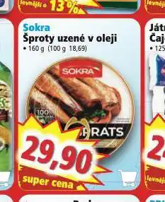 Norma Sokra šproty uzené v oleji nabídka