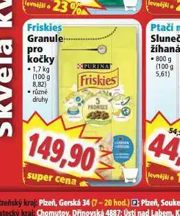 Norma Friskies granule pro kočky nabídka