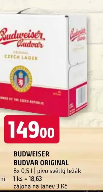 Terno BUDWEISER BUDVAR ORIGINAL nabídka