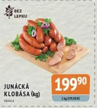 Coop JUNÁCKÁ KLOBÁSA (kg) nabídka