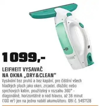 OBI LEIFHEIT VYSAVAČ NA OKNA ,,DRY&CLEAN" nabídka