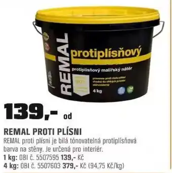 OBI REMAL PROTI PLÍSNI nabídka