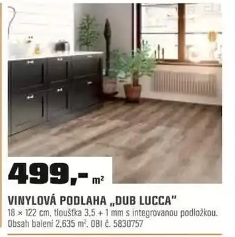 OBI VINYLOVÁ PODLAHA „DUB LUCCA" nabídka