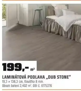 OBI LAMINÁTOVÁ PODLAHA ,,DUB STONE" nabídka