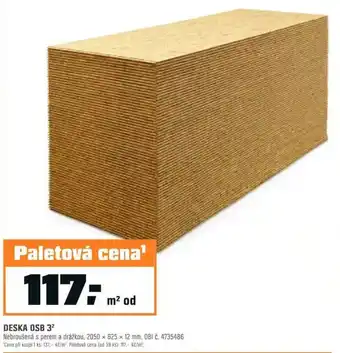 OBI DESKA OSB 3² nabídka
