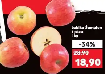 Kaufland Jablka Šampion nabídka