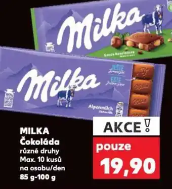 Kaufland MILKA Čokoláda nabídka