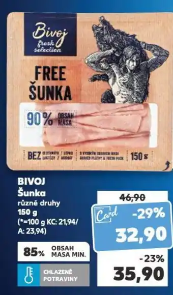 Kaufland BIVOJ Šunka nabídka