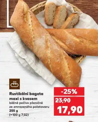 Kaufland Rustikální bageta maxi s kvasem nabídka