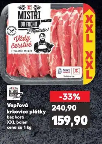 Kaufland Vepřová krkovice plátky nabídka