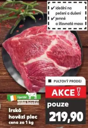 Kaufland Irská hovězí plec nabídka