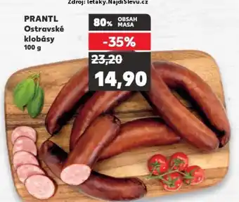 Kaufland PRANTL Ostravské klobásy 100 g nabídka