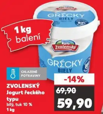 Kaufland ZVOLENSKÝ Jogurt řeckého typu nabídka