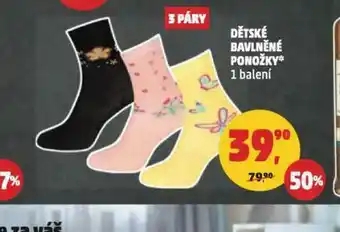 Penny Market Dětské bavlněné ponožky nabídka
