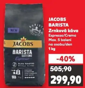 Kaufland JACOBS BARISTA Zrnková káva nabídka