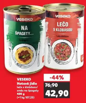 Kaufland VESEKO Hotové jídlo nabídka