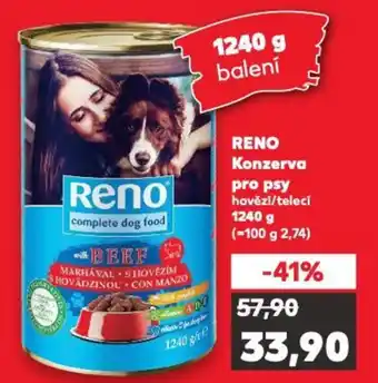 Kaufland RENO Konzerva pro psy nabídka