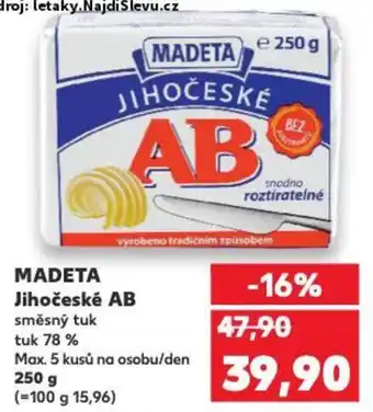 Kaufland MADETA Jihočeské AB nabídka