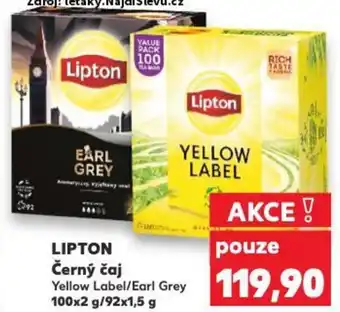 Kaufland LIPTON Černý čaj nabídka