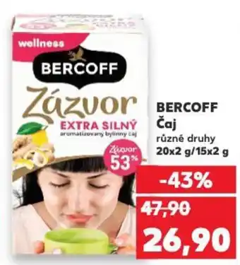 Kaufland BERCOFF Čaj nabídka