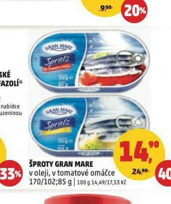 Penny Market Šproty gran mare nabídka