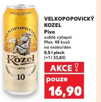 Kaufland VELKOPOPOVICKÝ KOZEL Pivo nabídka