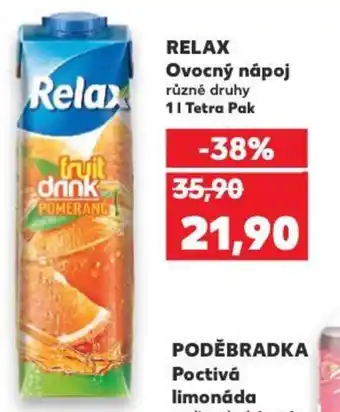 Kaufland RELAX Ovocný nápoj nabídka