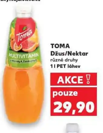Kaufland ΤΟΜΑ Džus/Nektar nabídka