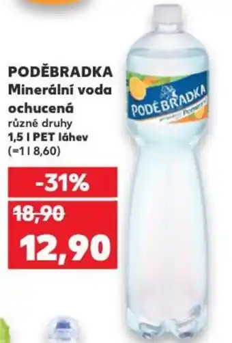 Kaufland PODĚBRADKA Minerální voda ochucená nabídka