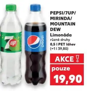Kaufland PEPSI/7UP/ MIRINDA/ MOUNTAIN DEW Limonáda nabídka