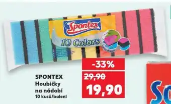 Kaufland SPONTEX Houbičky na nádobí nabídka