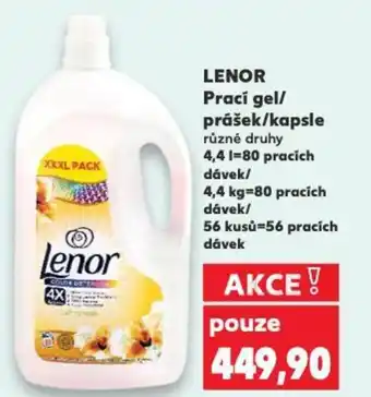 Kaufland LENOR Prací gel/ prášek/kapsle nabídka