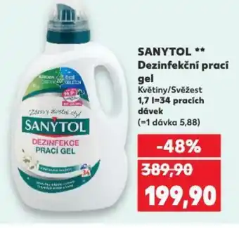 Kaufland SANYTOL ** Dezinfekční prací gel nabídka