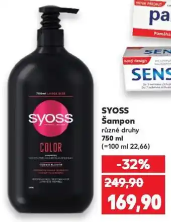 Kaufland SYOSS Šampon nabídka