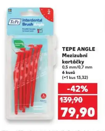 Kaufland TEPE ANGLE Mezizubní kartáčky nabídka